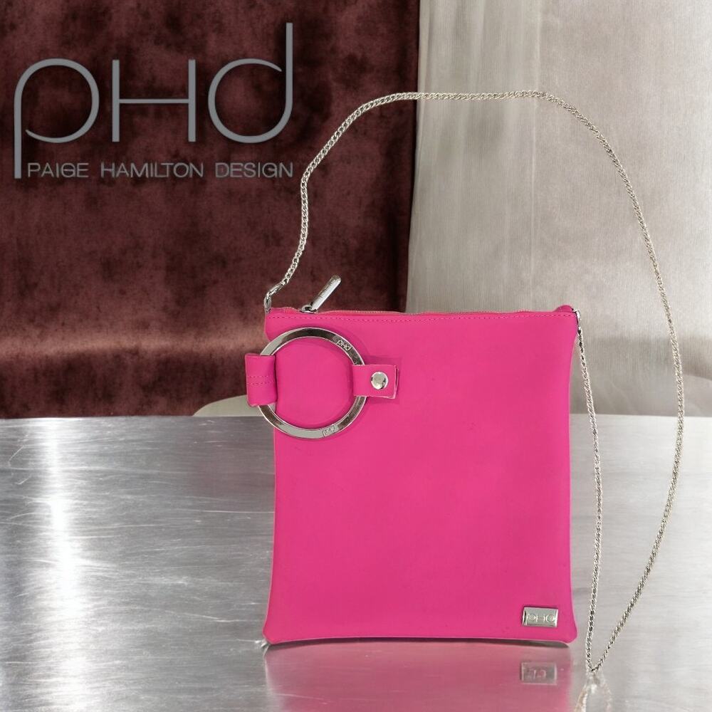 Paige Hamilton Designs Jane Silver Ring In Hot Pink Jelly Purse and/or Wristlet